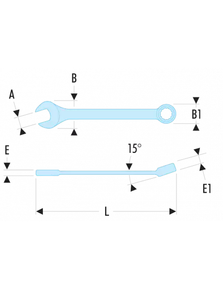 40.LA - Clés Mixtes Longues Métriques - 40.26LA - Facom | IFD Outillage 2 40.LA - Clés Mixtes Longues Métriques - 40.26LA - Facom | IFD Outillage – Image 2