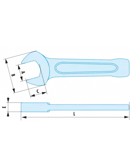 49.SR - Clés à Fourche à Frapper Métriques ADF - 49.50SR - Facom | IFD Outillage 2 49.SR - Clés à Fourche à Frapper Métriques ADF - 49.50SR - Facom | IFD Outillage – Image 2
