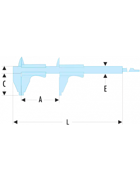 805 - Pieds à Coulisse Universels Classe 0 - 1/50ème - 805.2 - Facom | IFD Outillage 2 805 - Pieds à Coulisse Universels Classe 0 - 1/50ème - 805.2 - Facom | IFD Outillage – Image 2