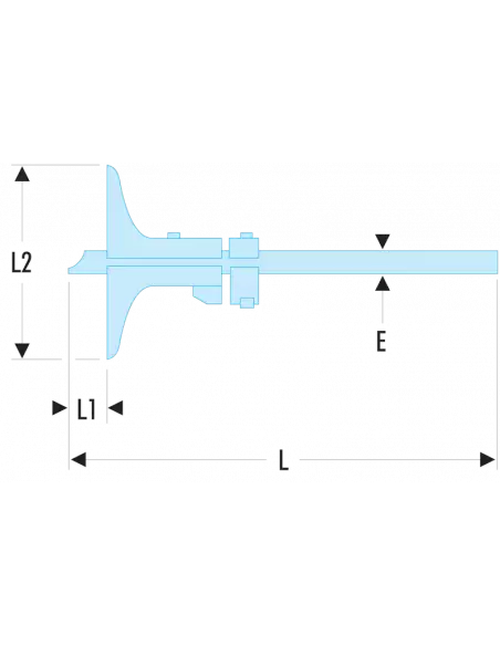 811 - Jauges De Profondeur Classe 0 - 1/50ème - 811C.250 - Facom | IFD Outillage 2 811 - Jauges De Profondeur Classe 0 - 1/50ème - 811C.250 - Facom | IFD Outillage – Image 2