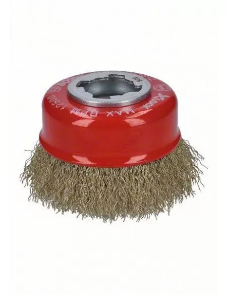 Brosse Boisseau à Fils Ondulés Et Laitonnés X-LOCK Clean For Metal - 2608620730 - Bosch | IFD Outillage 1 Brosse Boisseau à Fils Ondulés Et Laitonnés X-LOCK Clean For Metal - 2608620730 - Bosch | IFD Outillage