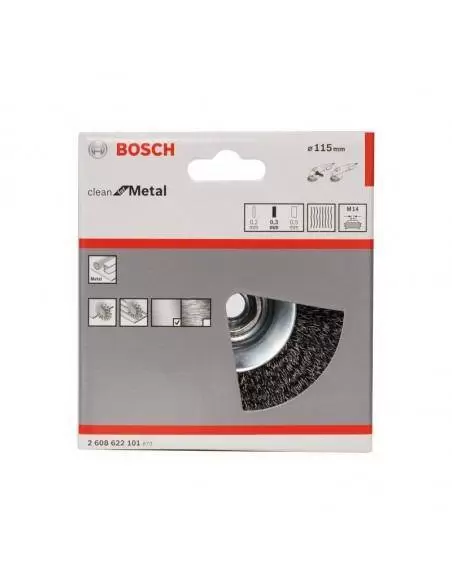 Brosses Coniques Ø 115mm - 2608622101 - Bosch | IFD Outillage 2 Brosses Coniques Ø 115mm - 2608622101 - Bosch | IFD Outillage – Image 2
