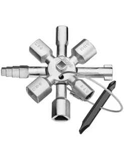 Clé Universelle Pour Armoires De Commande TwinKey | 001101 - Knipex | IFD Outillage