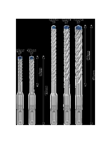 Coffret De 5 Forets EXPERT SDS Plus-7X ⌀ 5/6/6/8/10 Mm | 2608900197 - Bosch | IFD Outillage 2 Coffret De 5 Forets EXPERT SDS Plus-7X ⌀ 5/6/6/8/10 Mm | 2608900197 - Bosch | IFD Outillage – Image 2