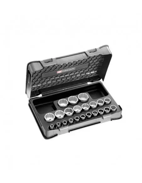 Coffret Douilles 1/2" 12 Pans Métriques - 22 Pièces - S.400B - S.400B - Facom | IFD Outillage 1 Coffret Douilles 1/2" 12 Pans Métriques - 22 Pièces - S.400B - S.400B - Facom | IFD Outillage