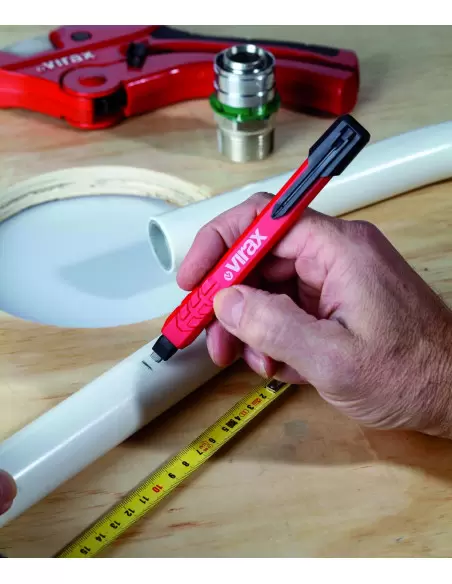 Crayon De Chantier à Mine + 2 Recharges | 262710 - Virax | IFD Outillage 2 Crayon De Chantier à Mine + 2 Recharges | 262710 - Virax | IFD Outillage – Image 2