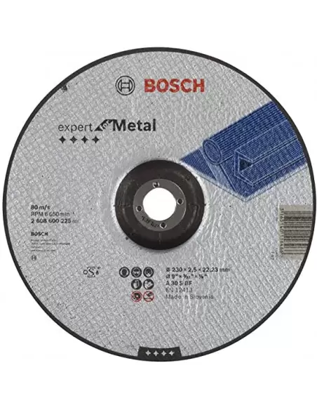 Disque à Tronçonner à Moyeu Déporté Expert For Metal 230x2.5 Mm | 2608600225 - Bosch | IFD Outillage 1 Disque à Tronçonner à Moyeu Déporté Expert For Metal 230x2.5 Mm | 2608600225 - Bosch | IFD Outillage