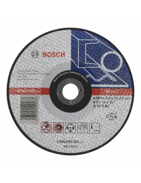Disque à Tronçonner à Moyeu Plat Expert For Metal 180x3.0 Mm | 2608600321 - Bosch | IFD Outillage 1 Disque à Tronçonner à Moyeu Plat Expert For Metal 180x3.0 Mm | 2608600321 - Bosch | IFD Outillage