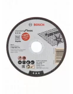 Disque à Tronçonner à Moyeu Plat Standard For Inox 125x1.0 Mm | 2608603171 - Bosch | IFD Outillage