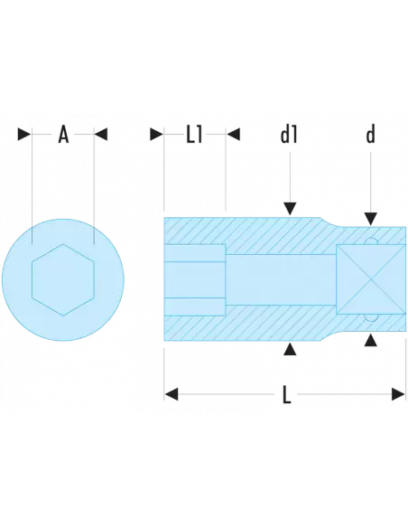 Douilles 1/2" 6 Pans En Pouces - S.1P3/16H - Facom | IFD Outillage 2 Douilles 1/2" 6 Pans En Pouces - S.1P3/16H - Facom | IFD Outillage – Image 2