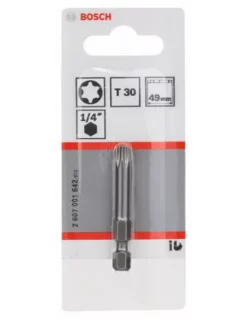 Embout De Vissage Torx Extra-dure T30 Longueur 49mm | 2607001642 - Bosch | IFD Outillage