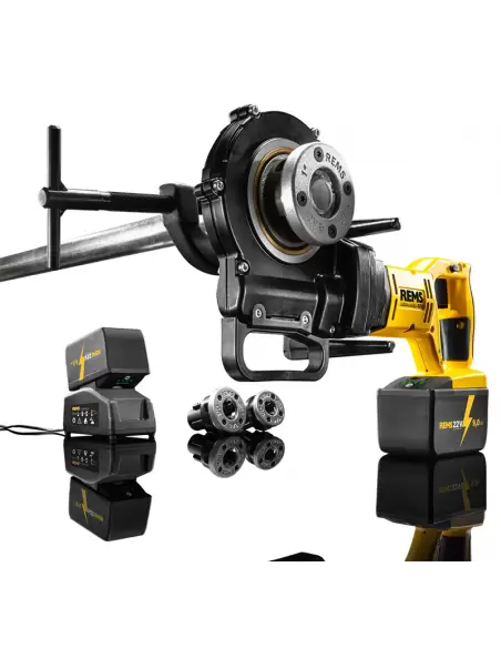 Filière électroportative Akku-Amigo 22V Set R ½/¾/1 - 530015R220 - Rems | IFD Outillage 2 Filière électroportative Akku-Amigo 22V Set R ½/¾/1 - 530015R220 - Rems | IFD Outillage – Image 2