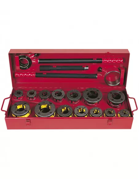 Filière Manuelle à Têtes Interchangeables 1/2-2'' BSPT Droite | 136280 - Virax | IFD Outillage 1 Filière Manuelle à Têtes Interchangeables 1/2-2'' BSPT Droite | 136280 - Virax | IFD Outillage