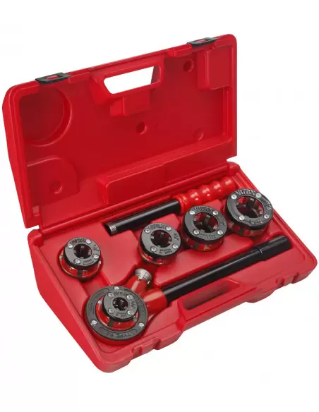 Filière Manuelle à Têtes Interchangeables 3/8-1.1/4" BSPT Droite | 136301 - Virax | IFD Outillage 1 Filière Manuelle à Têtes Interchangeables 3/8-1.1/4" BSPT Droite | 136301 - Virax | IFD Outillage