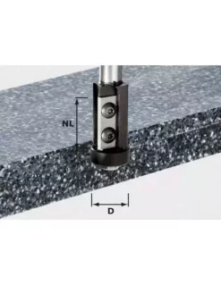 Fraise à Affleurer Avec Plaquettes De Rechange HW Queue De 12mm HW S12 D21/30WM - Festool | IFD Outillage