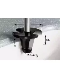 Fraise à Gorge Creuse HW Avec Queue De 12m HW R6.35/25/6° Ss S12 - Festool | IFD Outillage