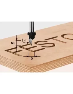 Fraise à Graver HS Avec Queue De 8mm HS S8 D11/60° - Festool | IFD Outillage