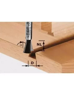 Fraise à Queue D'aronde HW Avec Queue De 8mm HW S8 D14,3/13,5/15° - Festool | IFD Outillage