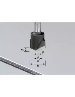 Fraise à Rainurer En V HW Avec Queue De 8mm HW S8 D18-135° (Alu) - Festool | IFD Outillage