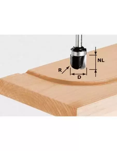 Fraise Goulotte HW Avec Queue De 8mm HW S8 R6,4 KL - Festool | IFD Outillage 1 Fraise Goulotte HW Avec Queue De 8mm HW S8 R6,4 KL - Festool | IFD Outillage