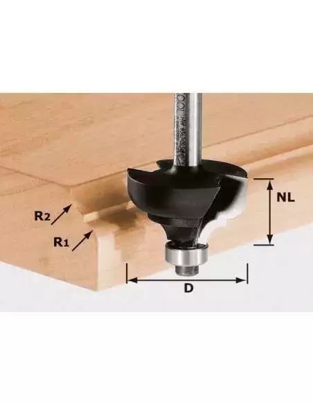 Fraise Multi-profils HW Avec Queue De 8mm HW S8 D36,7/R6/R6 - Festool | IFD Outillage 1 Fraise Multi-profils HW Avec Queue De 8mm HW S8 D36,7/R6/R6 - Festool | IFD Outillage