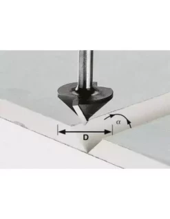Fraise Pour Plaques De Plâtre HW Avec Queue De 8mm HW S8 D32/90° - Festool | IFD Outillage