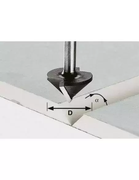 Fraise Pour Plaques De Plâtre HW Avec Queue De 8mm HW S8 D32/90° - Festool | IFD Outillage 1 Fraise Pour Plaques De Plâtre HW Avec Queue De 8mm HW S8 D32/90° - Festool | IFD Outillage