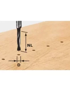 Fraise Pour Tourillons HW Avec Queue De 8mm HW D3/16 - Festool | IFD Outillage