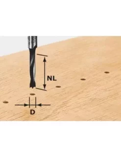 Fraise Pour Tourillons HW Avec Queue De 8mm HW S8 D5/30 Z - Festool | IFD Outillage