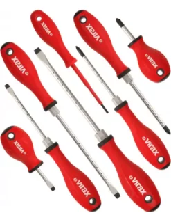 Jeu De 8 Tournevis Magnétiques En étui | 341820 - Virax | IFD Outillage