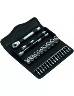 Jeu De Cliquet Zyklop Metal Pusch 1/4" 8100 SA 7 (28 Pièces) - 05004017001 - Wera | IFD Outillage