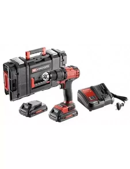 Kit Perceuse Visseuse/dévisseuse Sans Fil 18V 13 Mm 2.0Ah - CL3.P18SD2 - Facom | IFD Outillage 1 Kit Perceuse Visseuse/dévisseuse Sans Fil 18V 13 Mm 2.0Ah - CL3.P18SD2 - Facom | IFD Outillage