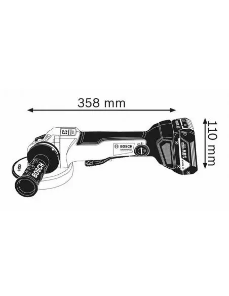 Meuleuse Angulaire Sans Fil GWS 18V-10 PC 5.0Ah (connectable) Coffret L-BOXX - 06019G3E0D - Bosch | IFD Outillage 2 Meuleuse Angulaire Sans Fil GWS 18V-10 PC 5.0Ah (connectable) Coffret L-BOXX - 06019G3E0D - Bosch | IFD Outillage – Image 2