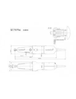 Meuleuse Droite 710W GE 710 Plus - 600616000 - Metabo | IFD Outillage 9 Meuleuse Droite 710W GE 710 Plus - 600616000 - Metabo | IFD Outillage -FACOM Soldes meuleuse droite 710w ge 710 plus 600616000 metabo 4