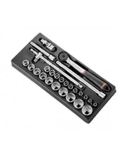 Module Douilles 1/2" 6 Pans Métriques - 26 Pièces - MOD.S161-46 - MOD.S161-46 - Facom | IFD Outillage