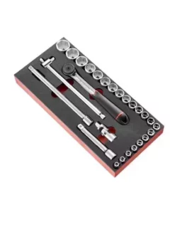 Module Mousse Douilles 1/2" 6 Pans Métriques - 23 Pièces - MODM.SL161-36 - MODM.SL161-36 - Facom | IFD Outillage