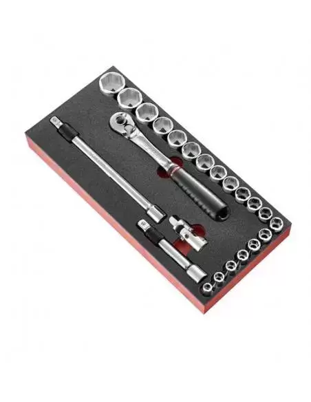 Module Mousse Douilles 1/2" 6 Pans Métriques - 23 Pièces - MODM.SL171-36 - MODM.SL171-36 - Facom | IFD Outillage 1 Module Mousse Douilles 1/2" 6 Pans Métriques - 23 Pièces - MODM.SL171-36 - MODM.SL171-36 - Facom | IFD Outillage