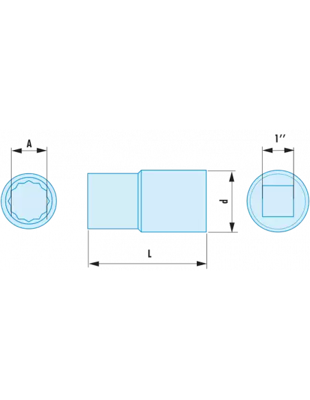 M.SR - Douilles 1” 12 Pans Métriques ADF - M.34SR - Facom | IFD Outillage 2 M.SR - Douilles 1” 12 Pans Métriques ADF - M.34SR - Facom | IFD Outillage – Image 2