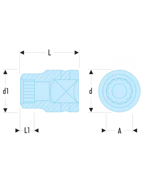 NKD - Douilles Impact 3/4" 12 Pans Métriques - NKD.16A - Facom | IFD Outillage 2 NKD - Douilles Impact 3/4" 12 Pans Métriques - NKD.16A - Facom | IFD Outillage – Image 2