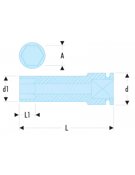 NM.LA - Douilles Impact 1" Longues 6 Pans Métriques - NM.70LA - Facom | IFD Outillage 2 NM.LA - Douilles Impact 1" Longues 6 Pans Métriques - NM.70LA - Facom | IFD Outillage – Image 2