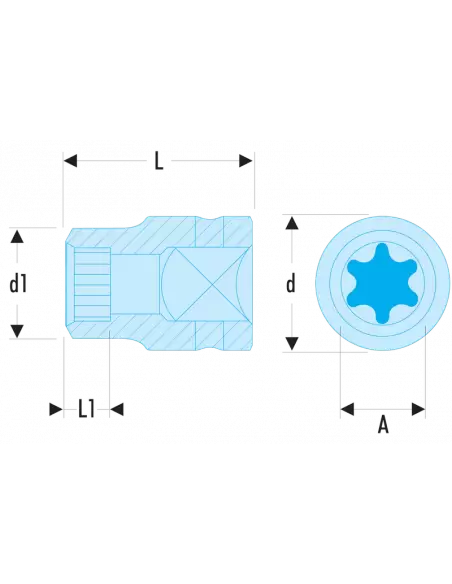 NSTX - Douilles Impact 1/2" Torx® - NSTX.14 - Facom | IFD Outillage 2 NSTX - Douilles Impact 1/2" Torx® - NSTX.14 - Facom | IFD Outillage – Image 2