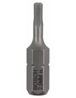 Pack 3 Embouts De Vissage 6 Pans Creux Extra-dure HEX 2.5 Longueur 25 Mm | 2607001720 - Bosch | IFD Outillage