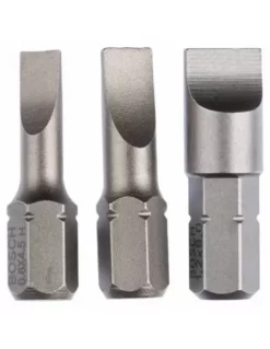 Pack 3 Embouts De Vissage Extra-dure S0,6x4.5 S0.8x5.5 S1.2x8 Longueur 25 Mm | 2607001750 - Bosch | IFD Outillage