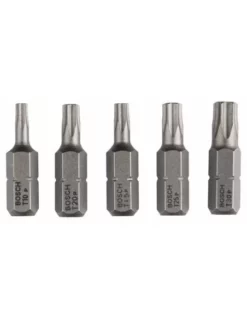 Pack 5 Embouts De Vissage Extra-dure T10 T15 T20 T25 T30 Longueur 25 Mm | 2607001768 - Bosch | IFD Outillage
