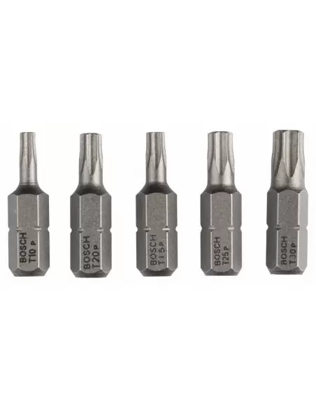 Pack 5 Embouts De Vissage Extra-dure T10 T15 T20 T25 T30 Longueur 25 Mm | 2607001768 - Bosch | IFD Outillage 1 Pack 5 Embouts De Vissage Extra-dure T10 T15 T20 T25 T30 Longueur 25 Mm | 2607001768 - Bosch | IFD Outillage