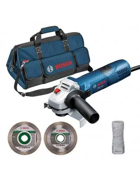 Pack Meuleuse GWS 7-125 + 2 Disques Diamant + 1 Sac De Transport - 06159975H2 - Bosch | IFD Outillage 1 Pack Meuleuse GWS 7-125 + 2 Disques Diamant + 1 Sac De Transport - 06159975H2 - Bosch | IFD Outillage
