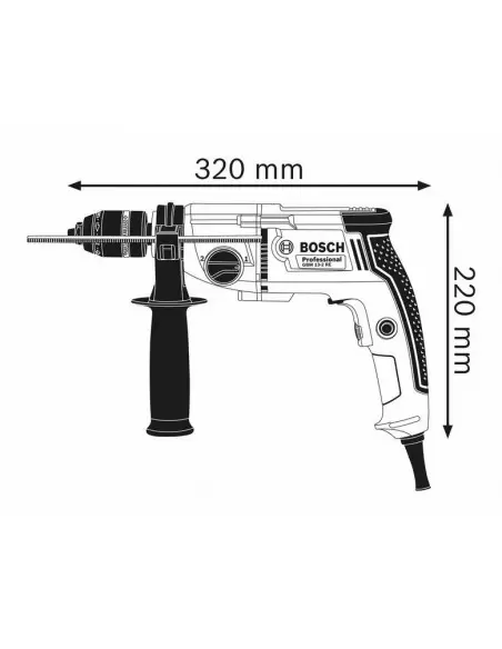 Perceuse 750W GBM 13-2 RE | 06011B2000 - Bosch | IFD Outillage 2 Perceuse 750W GBM 13-2 RE | 06011B2000 - Bosch | IFD Outillage – Image 2