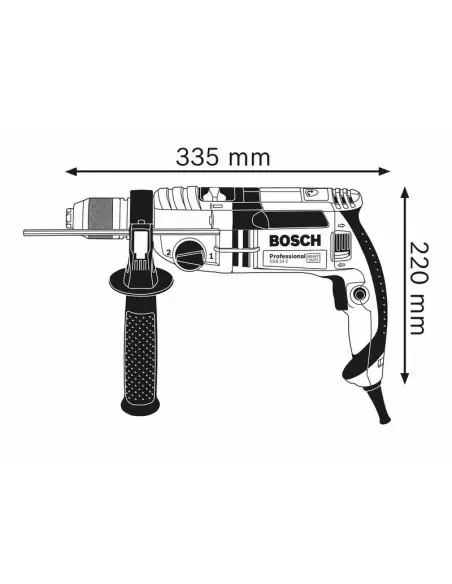 Perceuse à Percussion 1100W GSB24-2 - 060119C801 - Bosch | IFD Outillage 3 Perceuse à Percussion 1100W GSB24-2 - 060119C801 - Bosch | IFD Outillage – Image 3