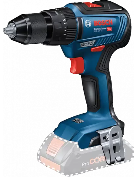 Perceuse Visseuse à Percussion GSB 18V-55 Solo | 06019H5302 - Bosch | IFD Outillage 1 Perceuse Visseuse à Percussion GSB 18V-55 Solo | 06019H5302 - Bosch | IFD Outillage