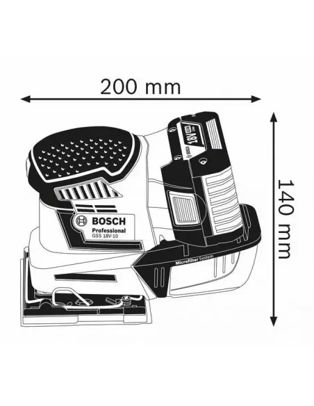 Ponceuse Vibrante GSS 18V-10 Solo Coffret L-BOXX - 06019D0202 - Bosch | IFD Outillage 2 Ponceuse Vibrante GSS 18V-10 Solo Coffret L-BOXX - 06019D0202 - Bosch | IFD Outillage – Image 2